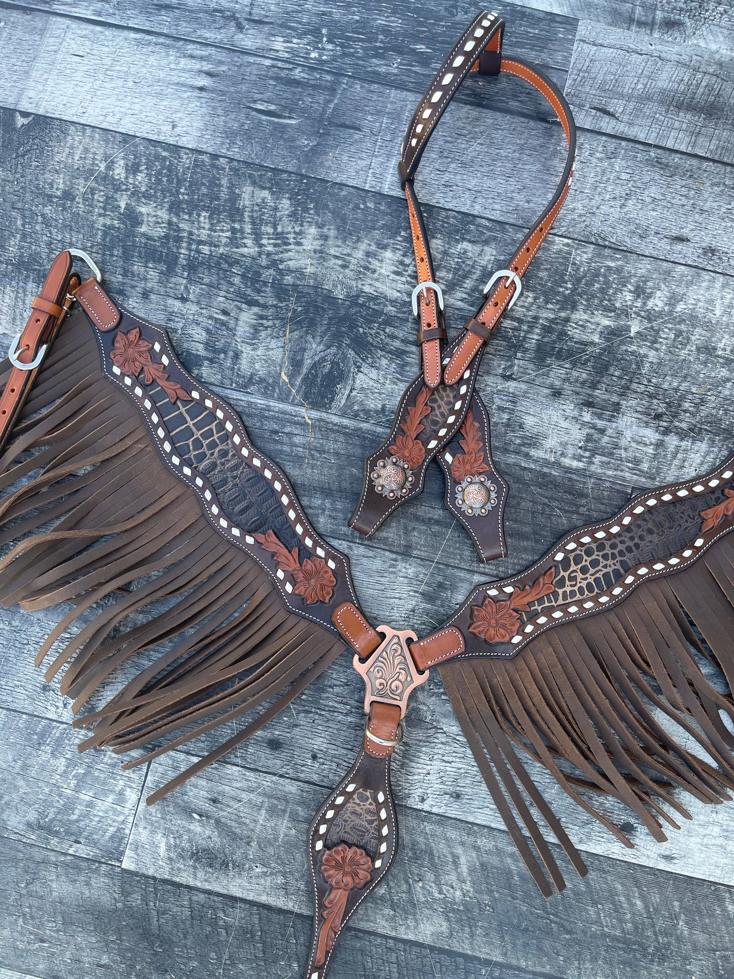 Josie Wales Fringe Headstall and Breast Collar Set