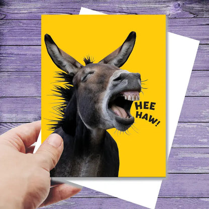 Donkey Greeting Birthday Card