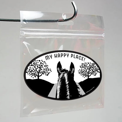 5" x 3" Car or Truck Sticker / My Happy Place / WATERPROOF