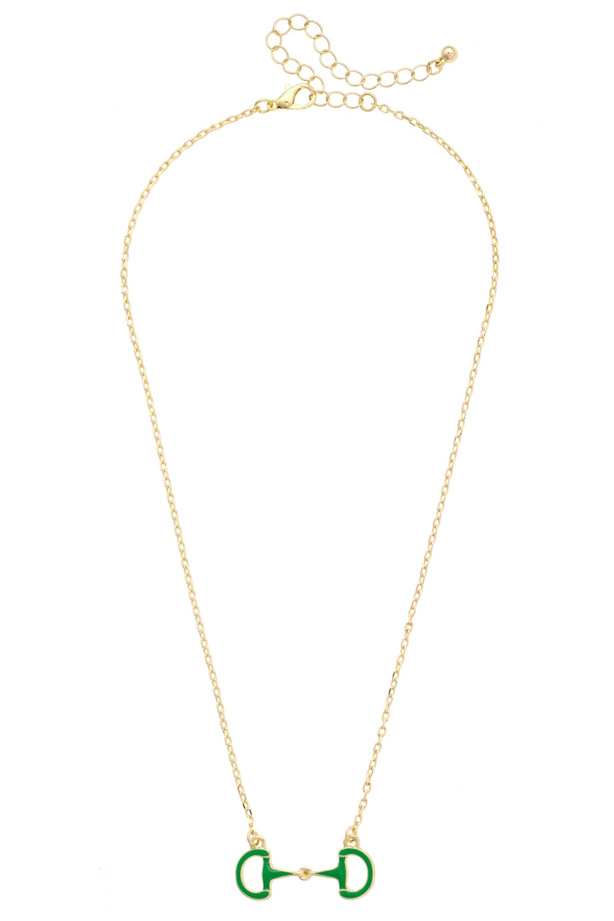 Eclipse Enamel Horsebit Necklace