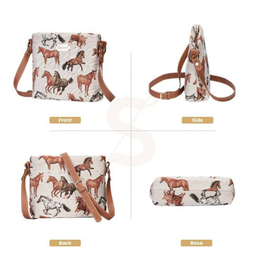 SignareArt - Running Horse Crossbody Bag Purse Handbag