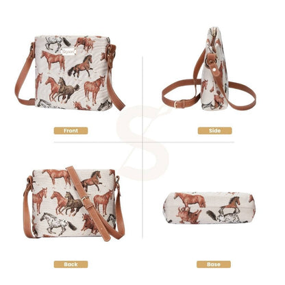 SignareArt - Running Horse Crossbody Bag Purse Handbag