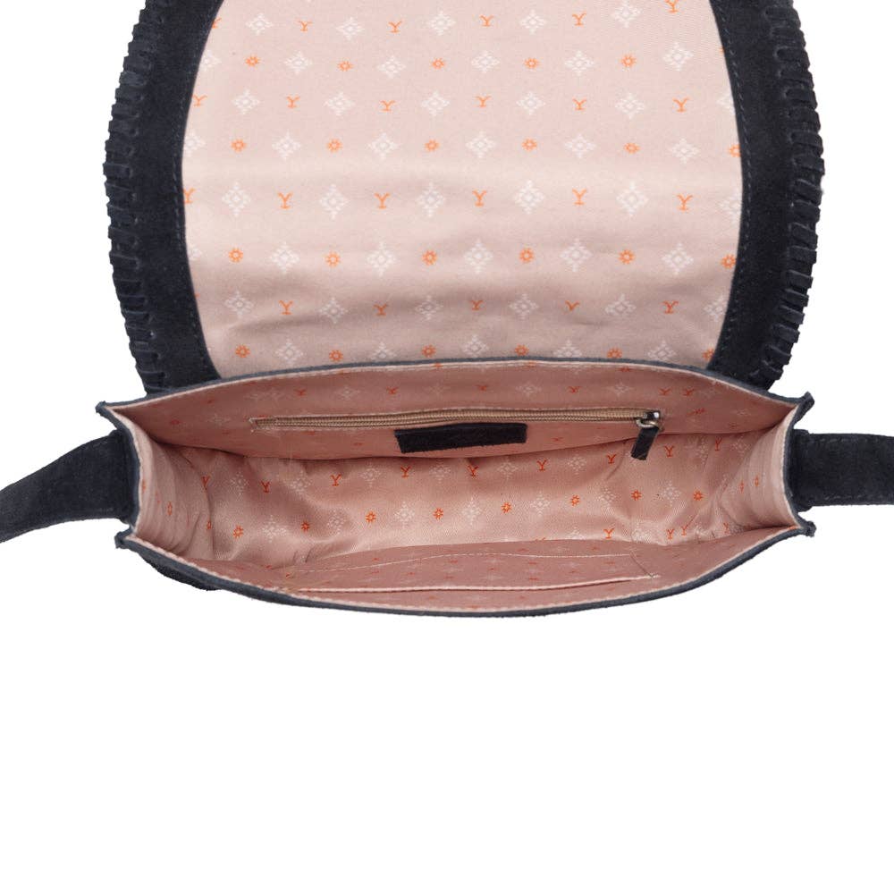 Yellowstone Iron Frontier Suede Leather Bag