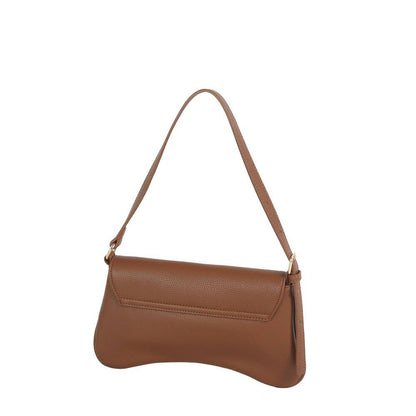 Horsebit Curved Baguette Shoulder Bag