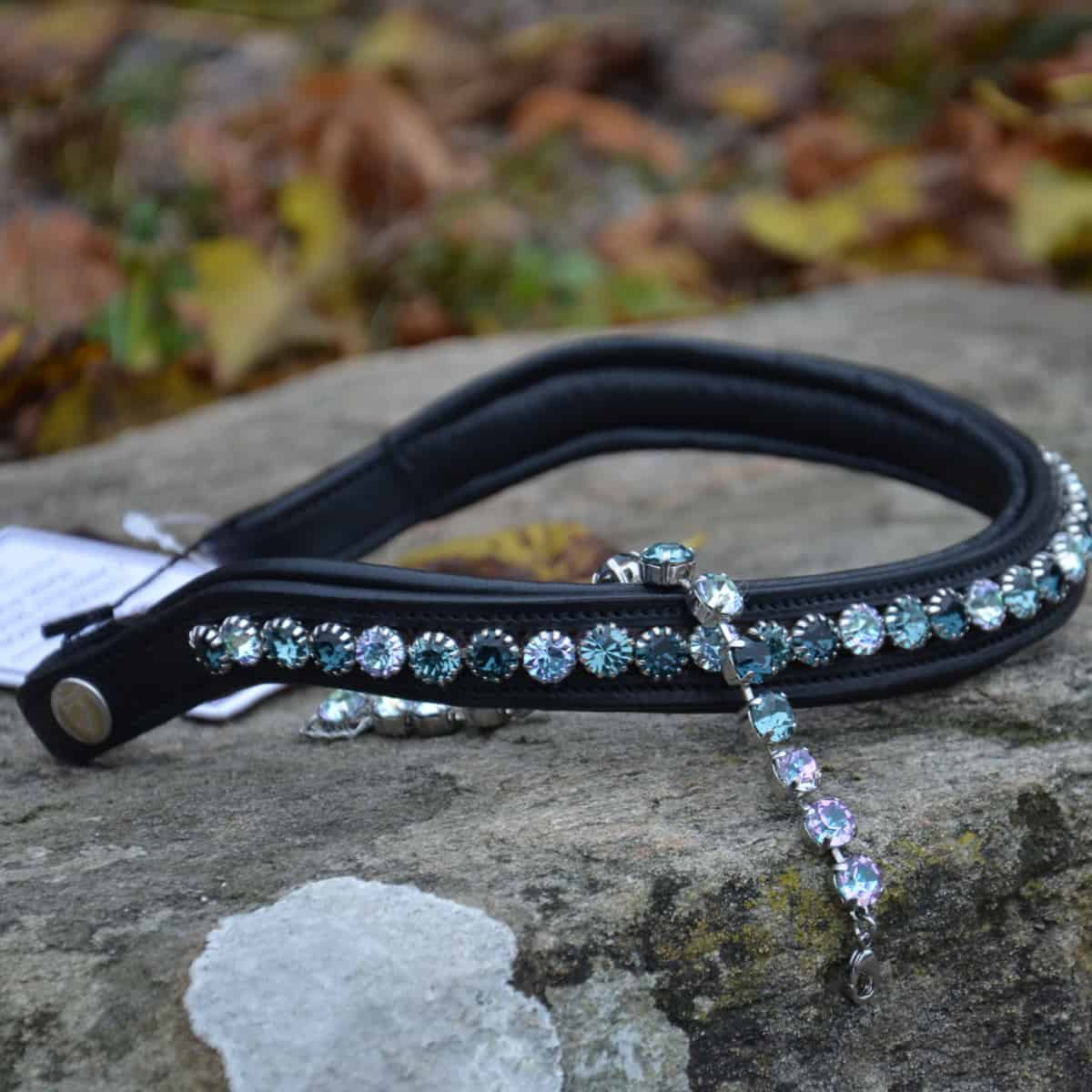 Browband with quick snap and Preciosa crystals