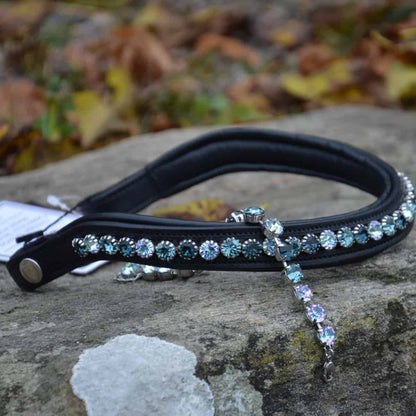 Browband with quick snap and Preciosa crystals