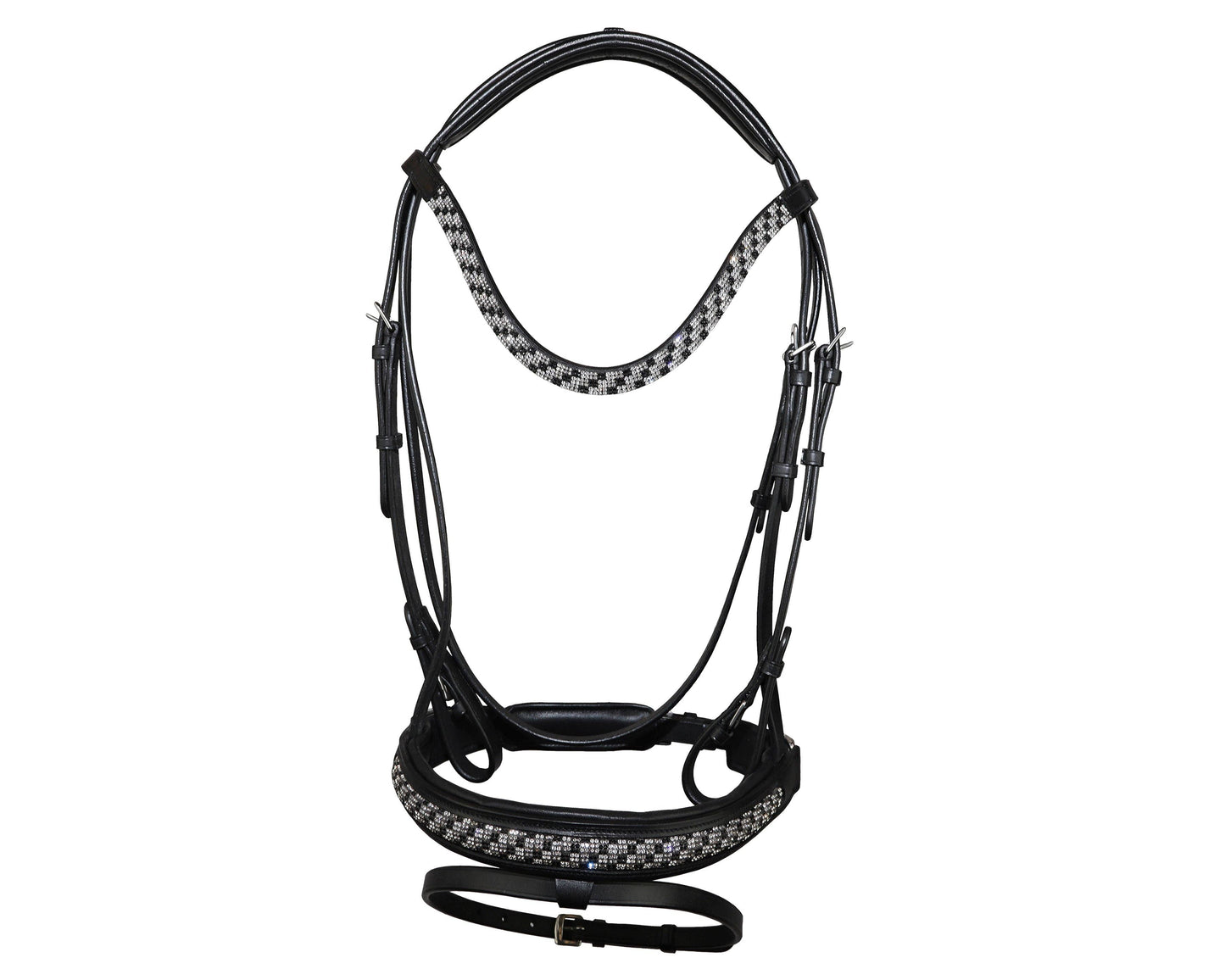 Bonn Crank - Leather Dressage Horse Bridle With Flash