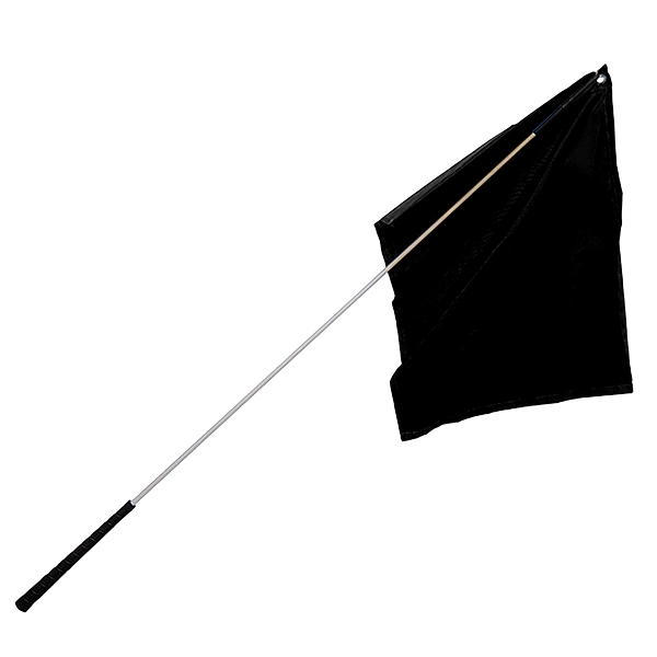 The Epic Animal - Training Stock Whip 60" with Black Flag On End