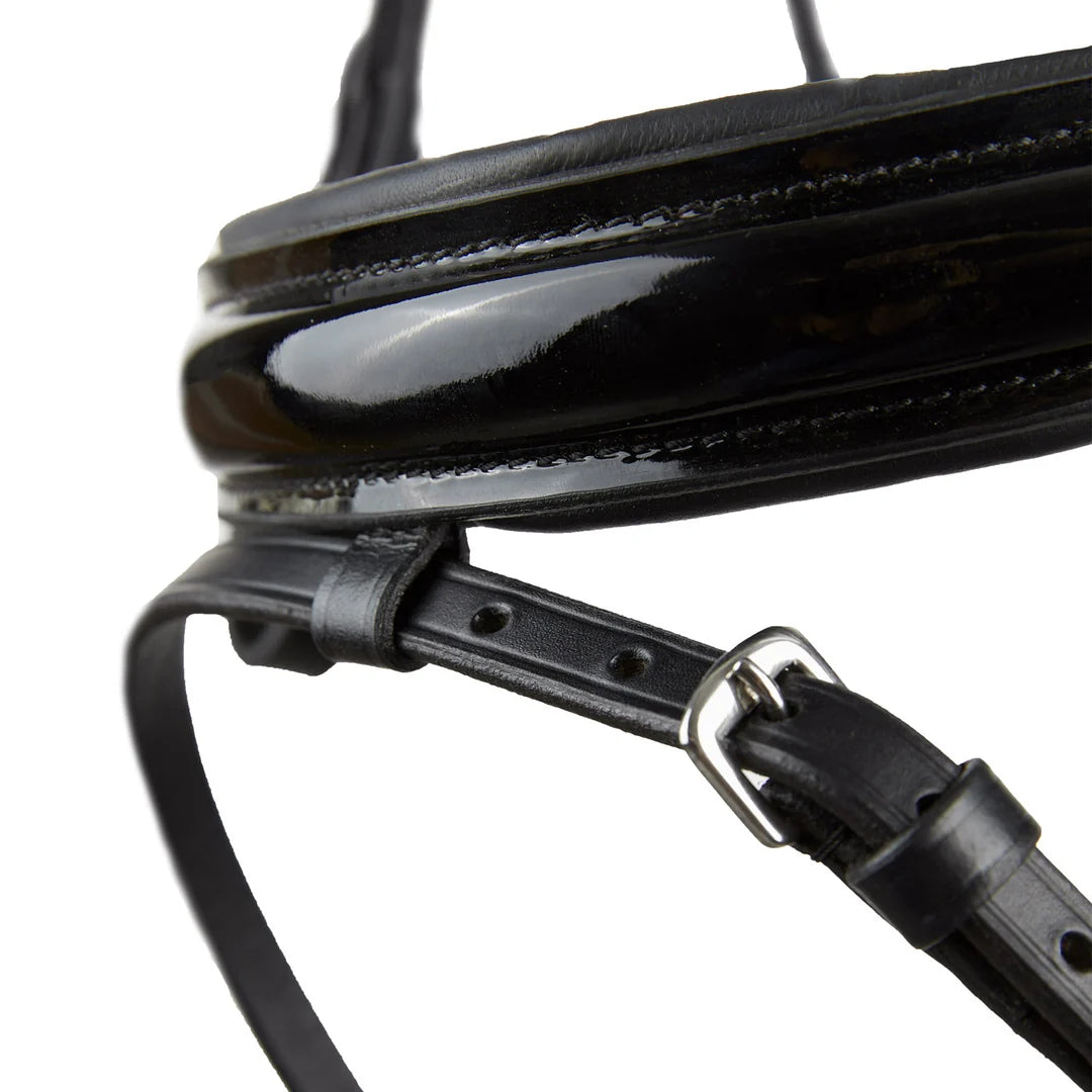 Horze Grayson Classic Dressage Ergonomic Bridle - Black