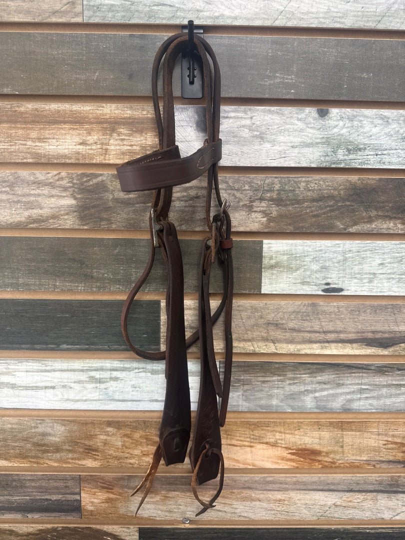 USED Browband Headstall Horse Dark Oil