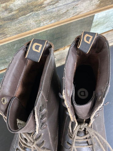USED Dublin Ladies Laced Paddock Boots 8.5 Brown