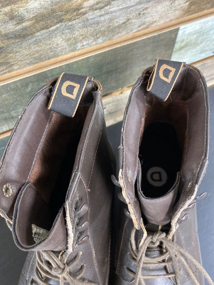 USED Dublin Ladies Laced Paddock Boots 8.5 Brown