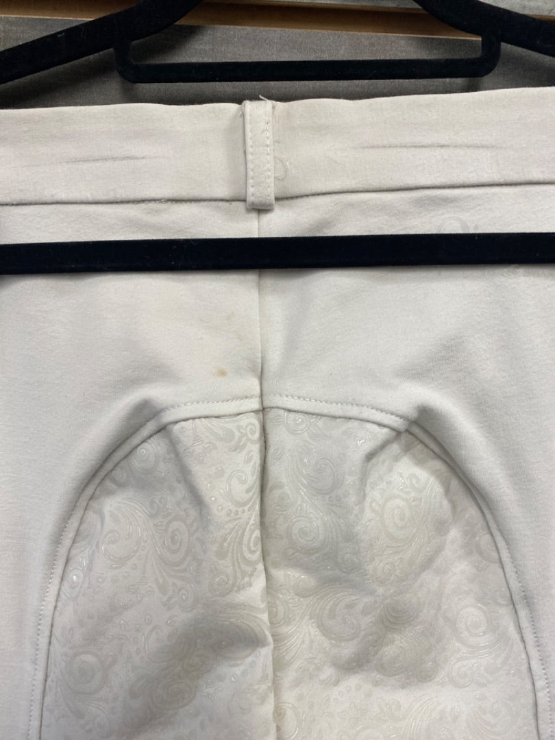 USED Smartpak Full Seat Silicone Breeches 28R White