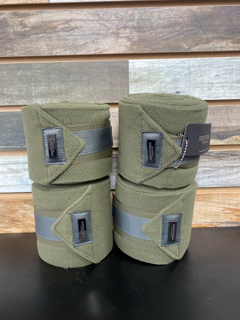 USED Equestrian Stockholm Polo Wraps  Olive