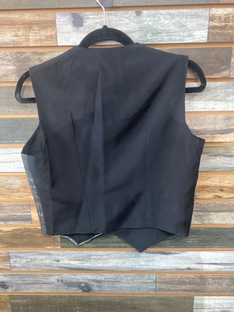 USED  Ladies Custom Show Vest 16 Silver/Chrome