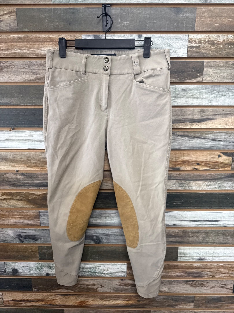 USED Tredstep Knee Patch Breeches 30R Tan