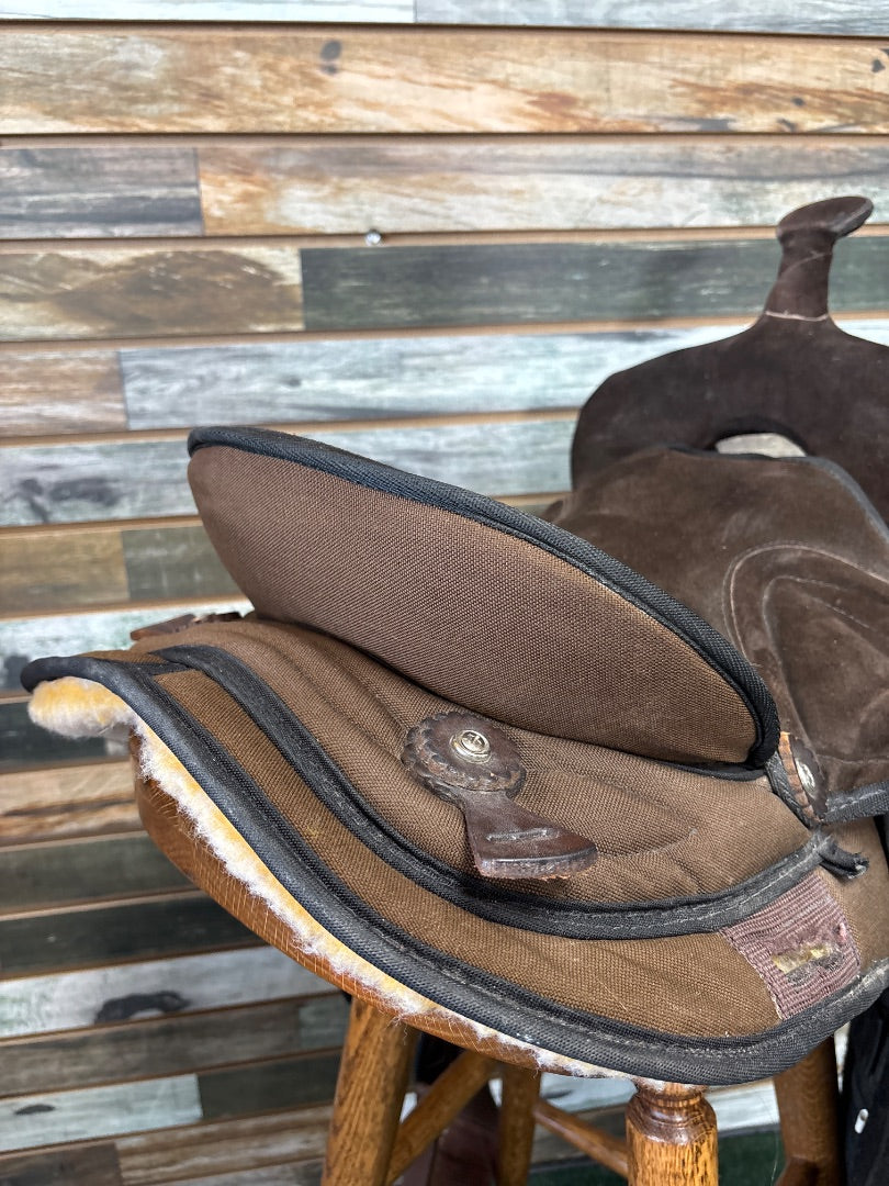 USED Big Horn Youth Trail Saddle 14” Brown