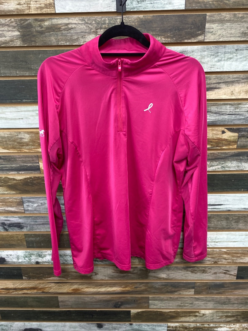 USED SmartPak Ladies English Sun Shirt XL Hot Pink