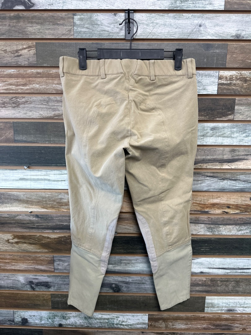 USED Ariat Side Zip Breeches 30R Tan