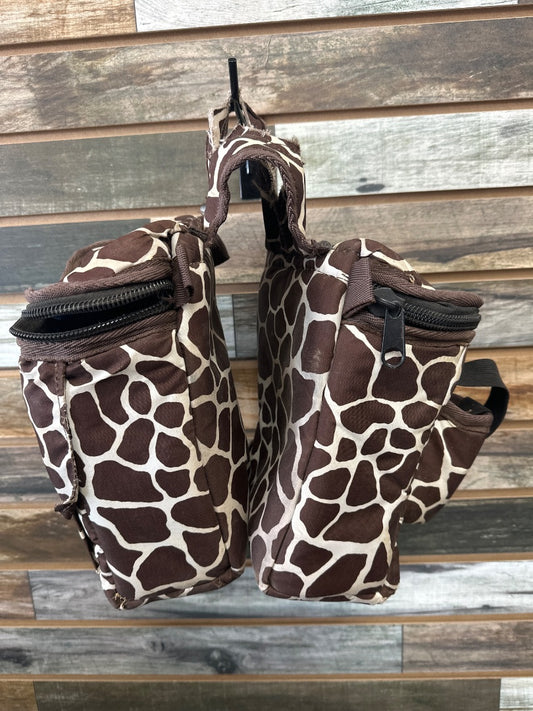 USED Giraffe Print Pommel Bag