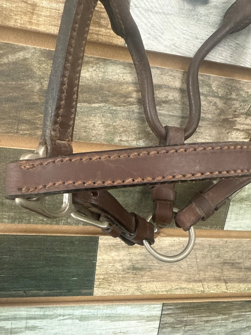 USED  Mini Leather Halter Mini Dark Oil