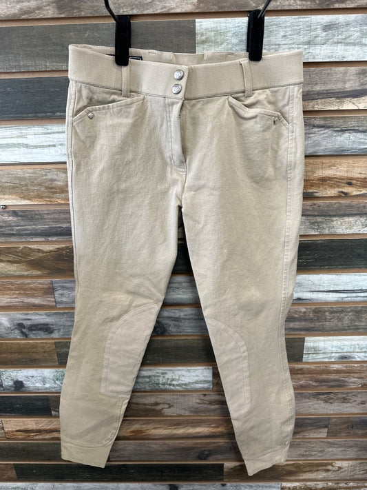 USED Ariat Knee Patch Breeches 28L Tan