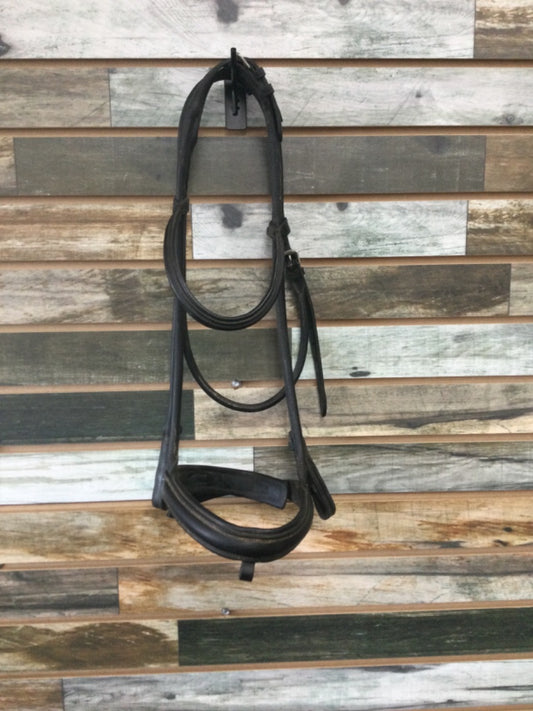 USED  Dressage Bridle Warmblood Black