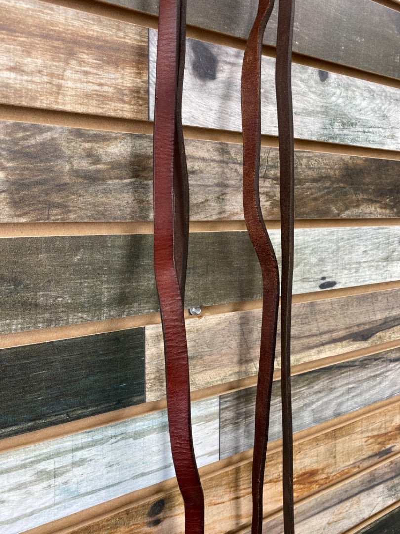 USED  Western Split Reins  Dark Oil