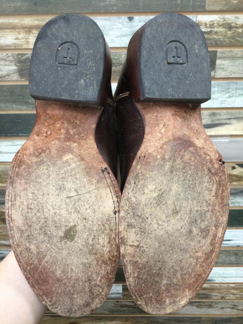 USED Tacovas Ladies Western Boots 11.5 (9.5 Men’s) Brown