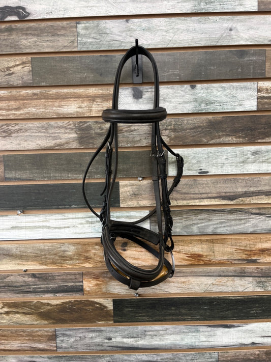 USED  Dressage Bridle Cob Black