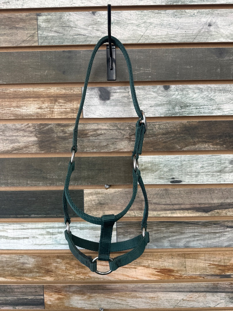 USED Hunter Green Halter Full