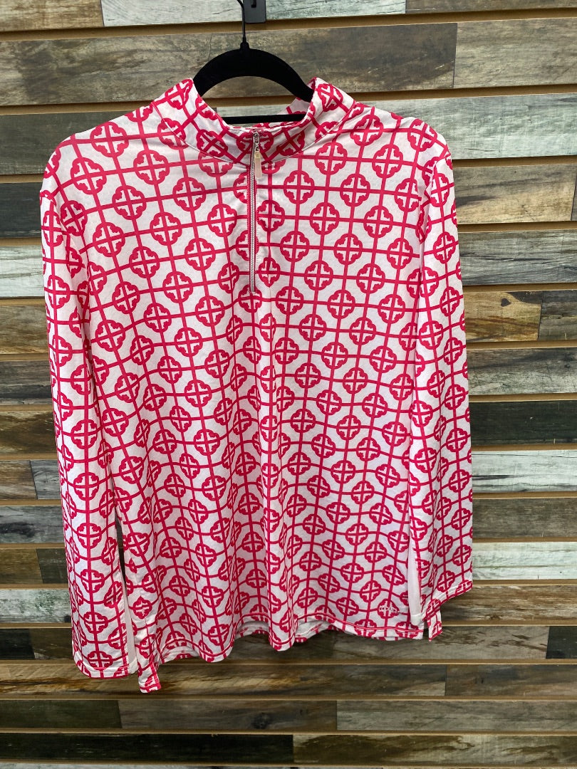 USED CoolBlast Ladies English Riding tops XL Pink/White