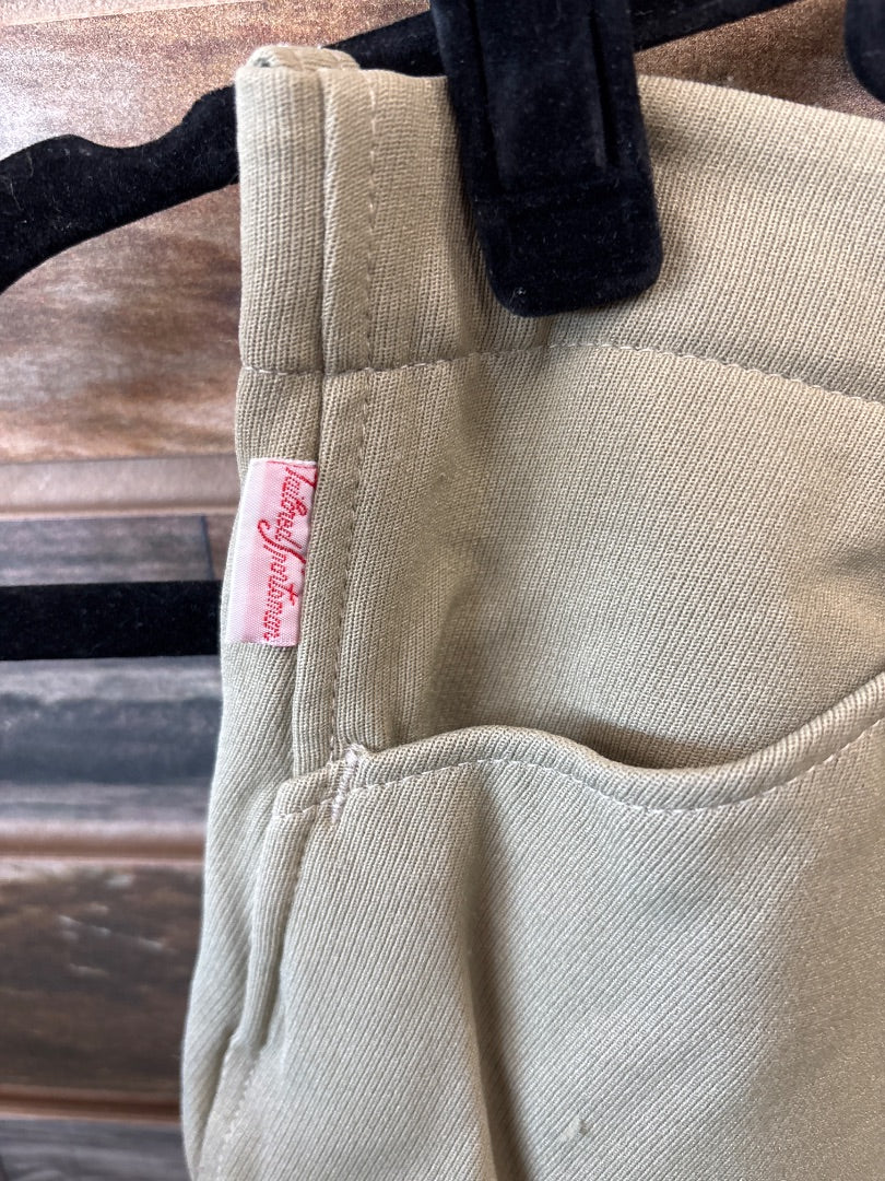 USED Tailored Sportsman Ladies Knee Patch Breeches 28 Tan