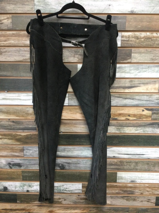 USED Whitman Ladies Western Chaps XS Black