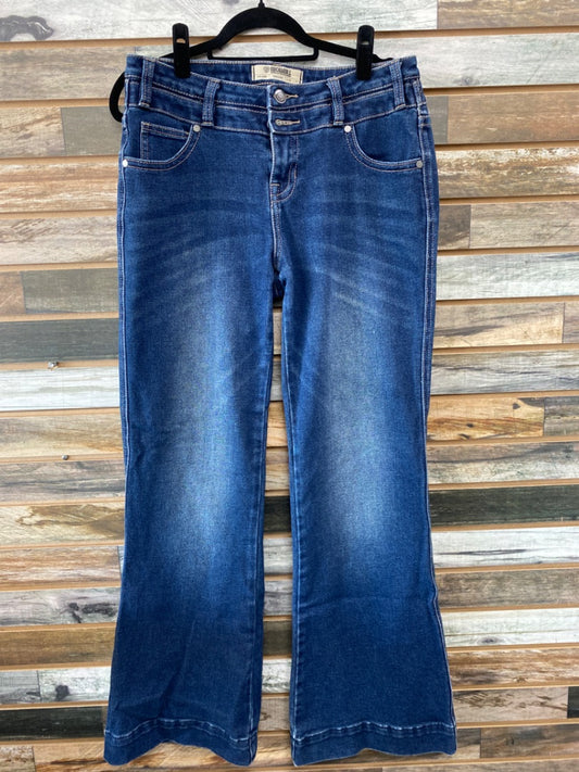 USED Rock & Roll Ladies Western Jeans 31 x 34 Blue