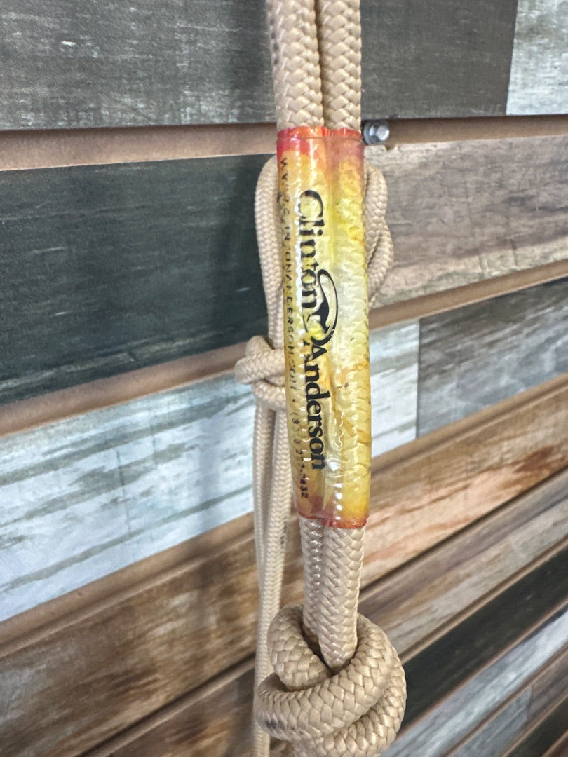 USED Clinton Anderson 4-Knot Tan Rope Halter