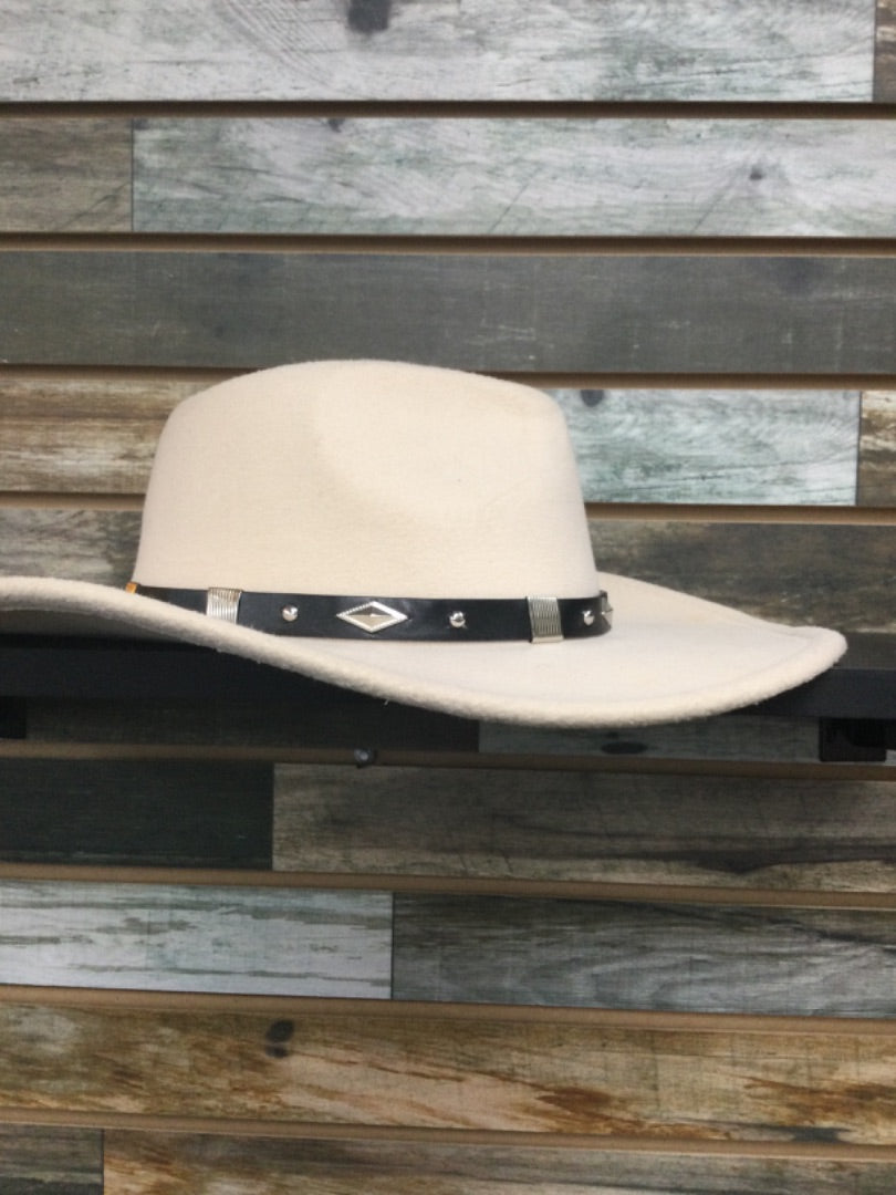 USED  Ladies Western Hats Felt  Light Tan