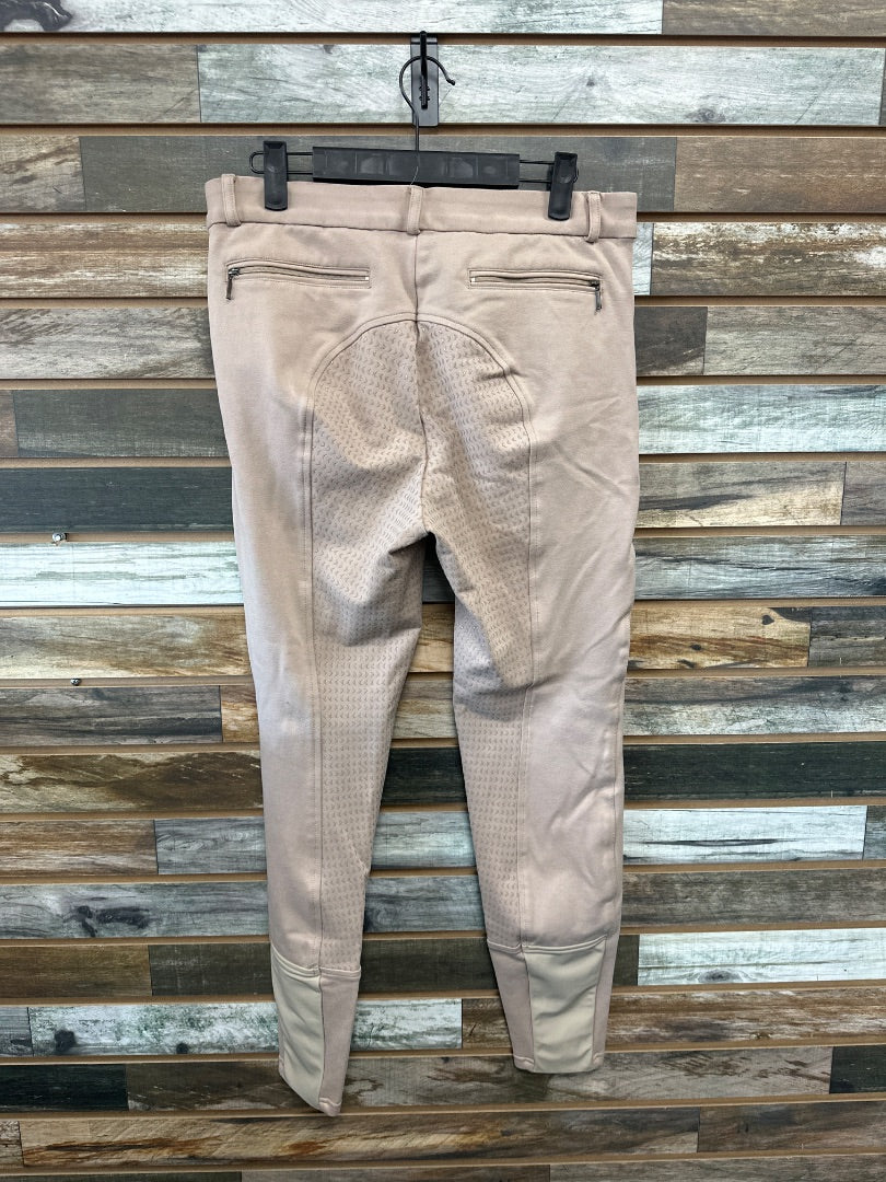 USED HR Farm Full seat Breeches 32 Tan