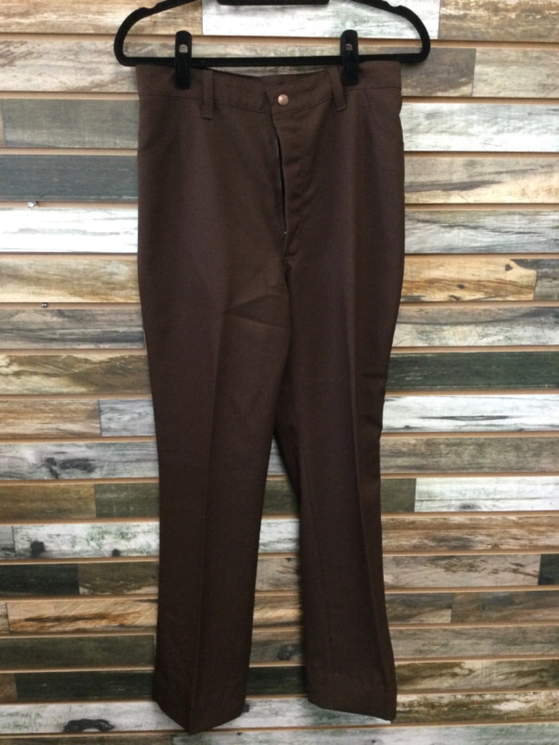 USED Lady DJ Western Show Pants  Brown