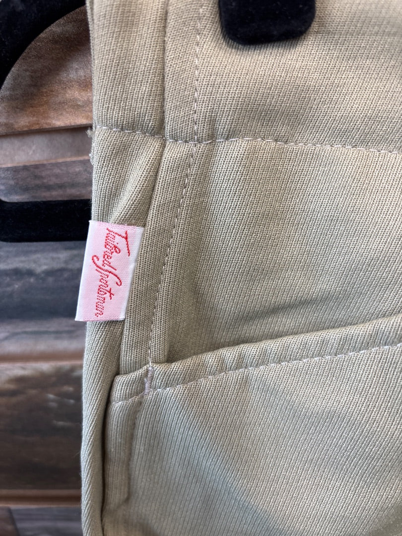 USED Tailored Sportsman Ladies English Knee Patch  Breeches 30 Tan