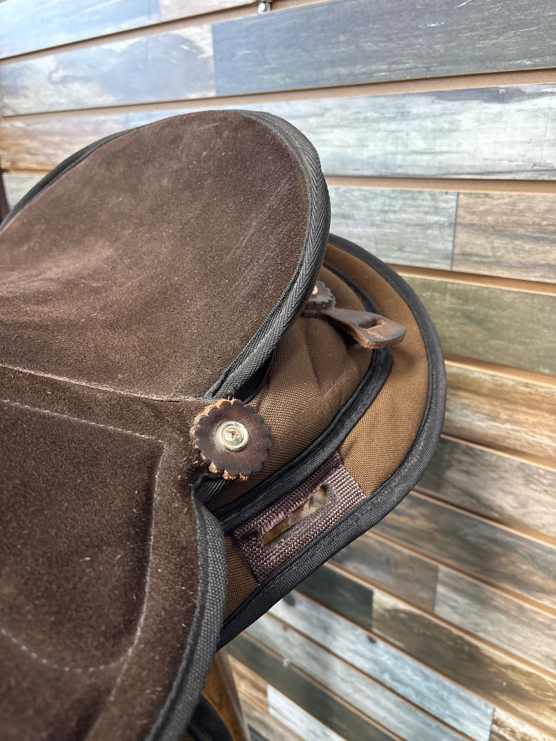 USED Big Horn Youth Trail Saddle 14” Brown