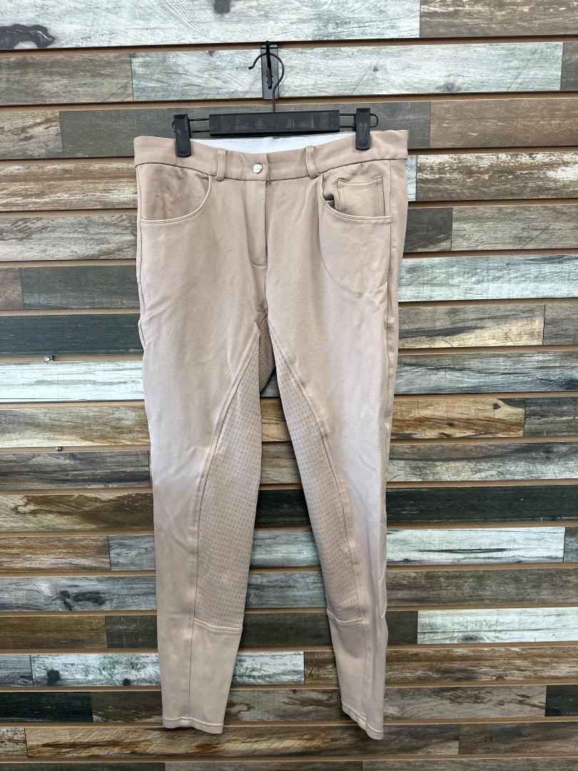 USED HR Farm Full seat Breeches 32 Tan