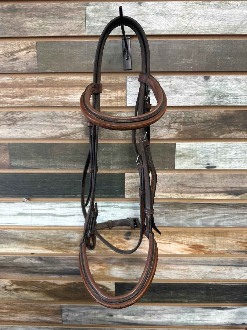 USED Circuit Full Padded Bridle with Reins Full – Golden