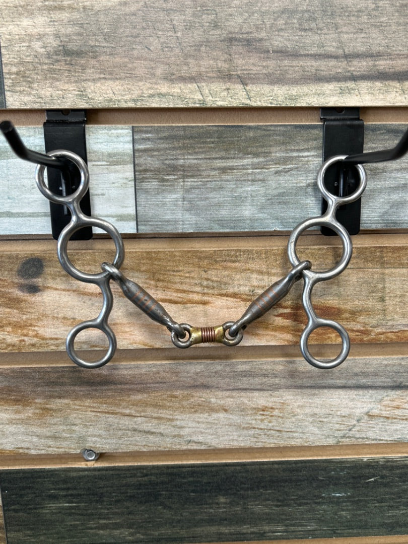 USED  Junior Cow Horse Bit 5” with Copper & Frenchlink