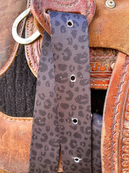 Black Leopard Cinch Strap Set