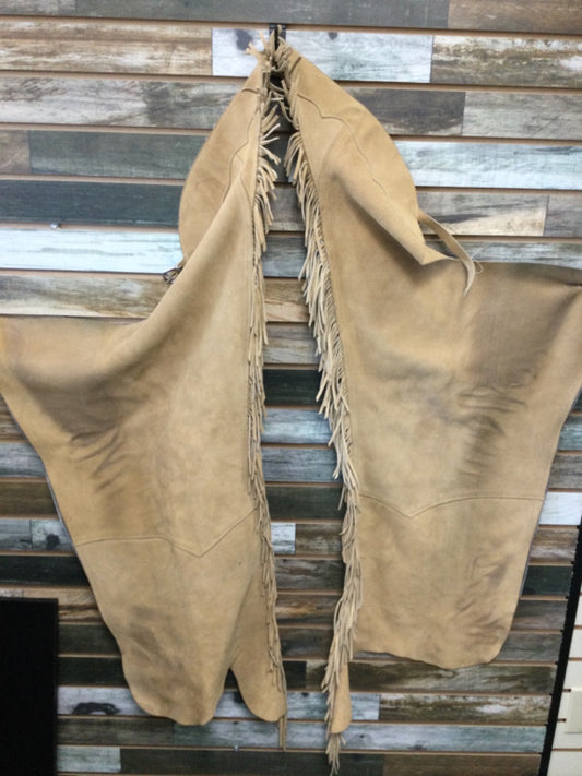 USED Barnstable Riding Ladies Western Chaps S Tan