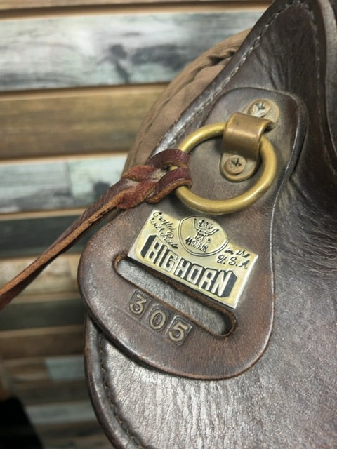 USED Big Horn Trail Saddle 16” Dark Oil