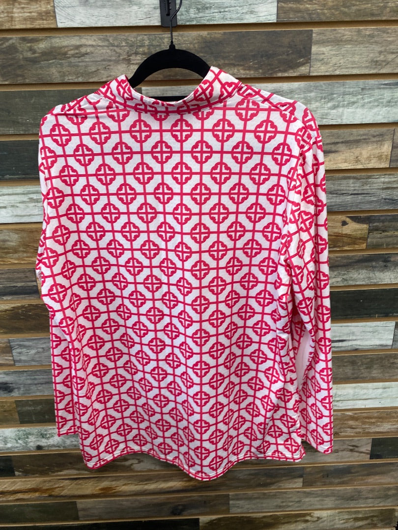 USED CoolBlast Ladies English Riding tops XL Pink/White