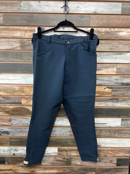 USED  Kneepatch Breeches 36 Navy