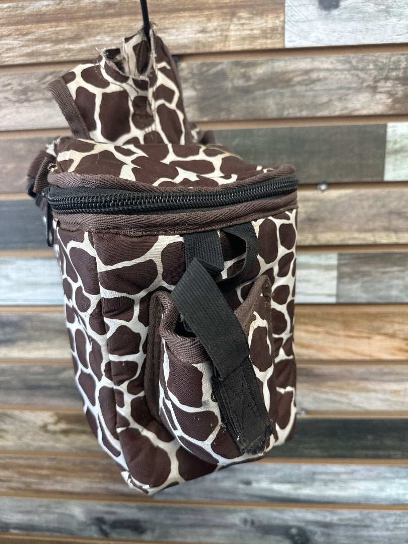 USED Giraffe Print Pommel Bag